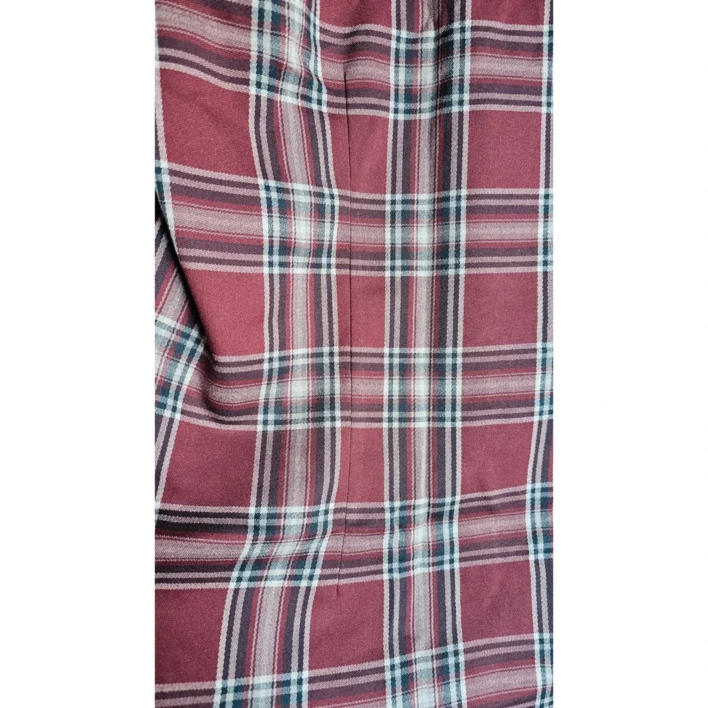 MIZZEN+MAIN City Flannel Twill Garnet Thomas Plaid Button-Down Shirt XL Trim NWT
